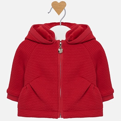 Padded sweatshirt for newborn girl