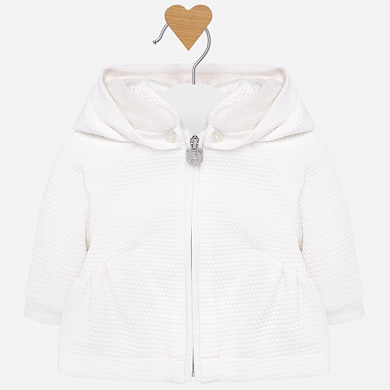 Padded sweatshirt for newborn girl