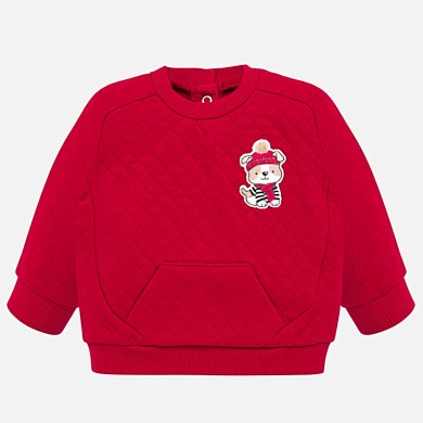 Quilted pullover for newborn boy