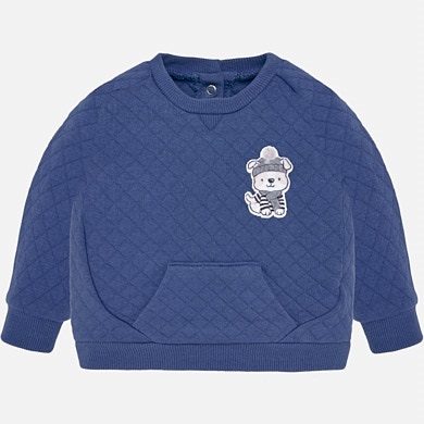 Quilted pullover for newborn boy