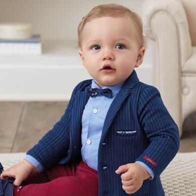 Formal jacket for newborn boy