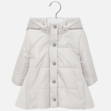 Combined coat for baby girl