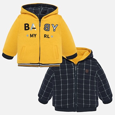 Reversible sweatshirt for baby boy