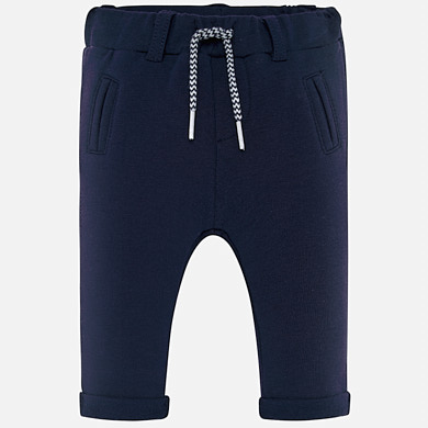 Trousers with drawstring for newborn boy