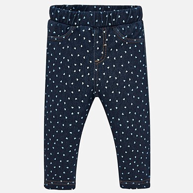 Patterned jeans for baby girl