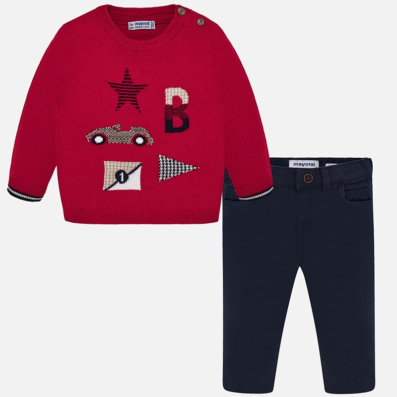 baby boy red jumper