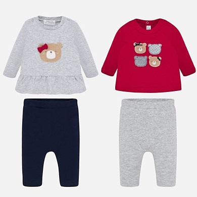 Animal set for newborn girl