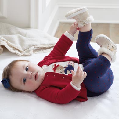 Trousers, jacket and kitten t-shirt set for newborn girl