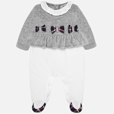 Bow onesie for newborn girl