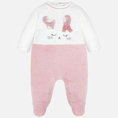 Pyjamas with ears for newborn girl