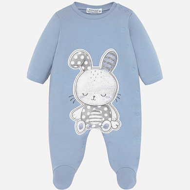 Pyjamas with bunny design for newborn girl