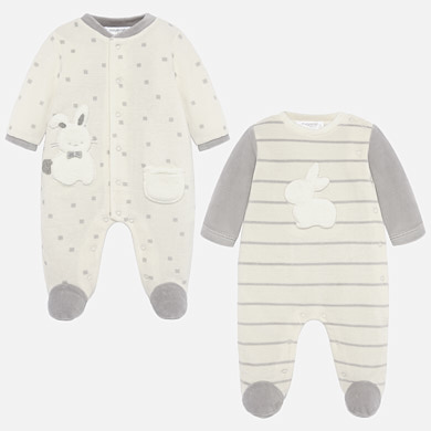 Pyjamas with applique set for newborn boy