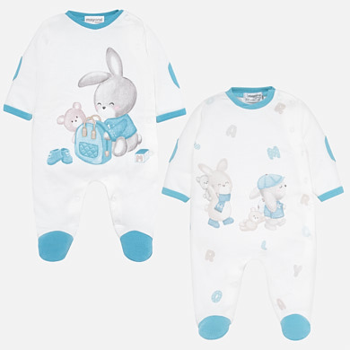Pyjamas set with bunny design for newborn baby