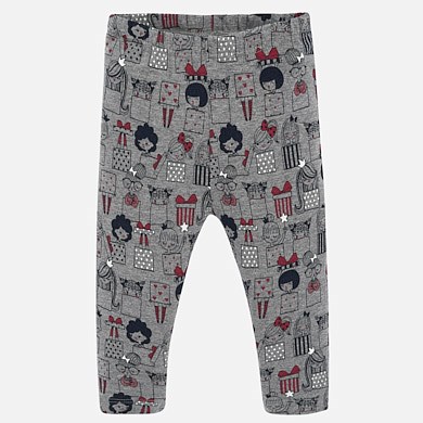 Patterned leggings for baby girl