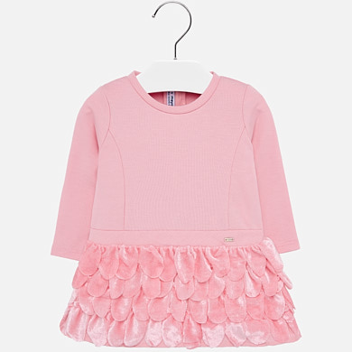 Vestido pétalos bebé niña