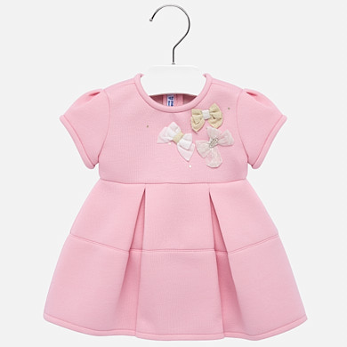 Applique bow dress for girl