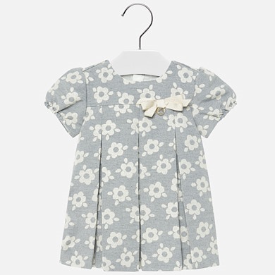 Jacquard flowers dress for girl