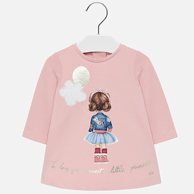 Print design dress for girl