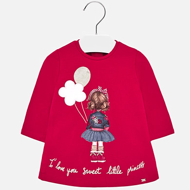 Print design dress for girl