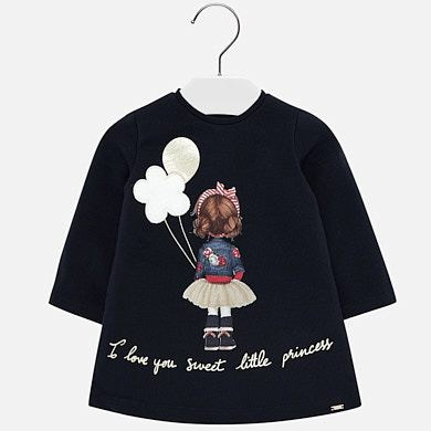 Print design dress for girl