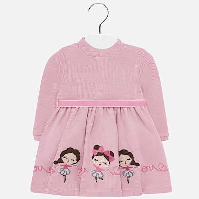 Embroidered border dress for girl