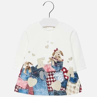 Printed dress for girl