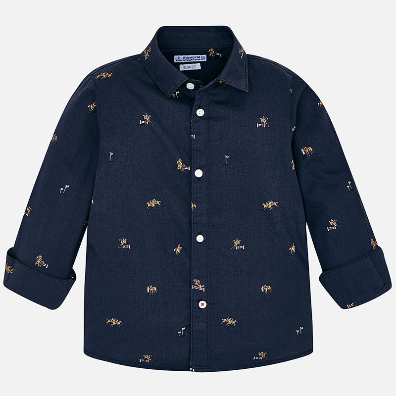 Camisa Manga Larga Estampada Dibujos Nino Marino Mayoral