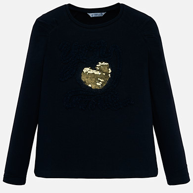 maglietta bambino con paillettes reversibili