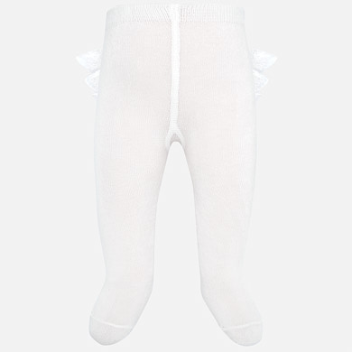 Ruffle tights for newborn girl