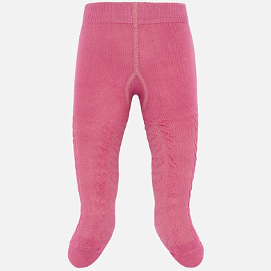 Embossed tights for newborn girl