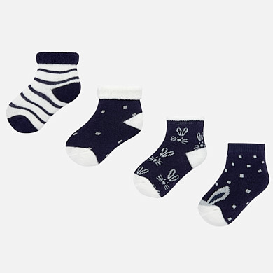 Patterned socks set for newborn baby