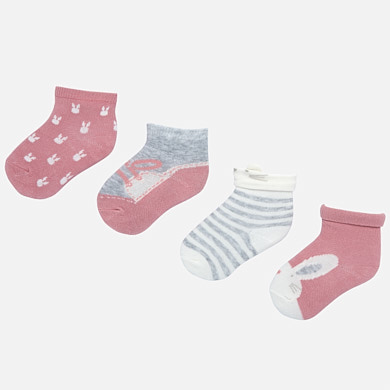 Patterned socks set for newborn baby