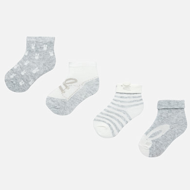 Patterned socks set for newborn baby