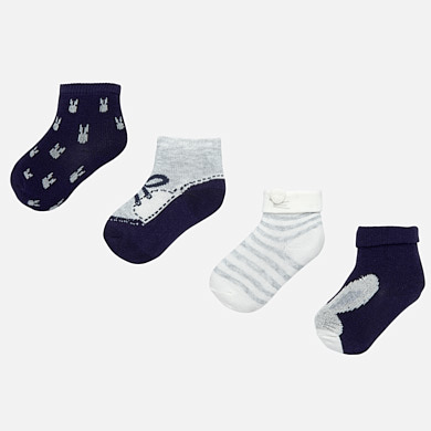Patterned socks set for newborn baby