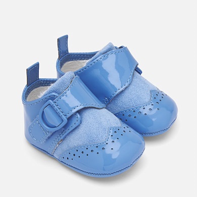 Formal shoes with buckle for newborn boy