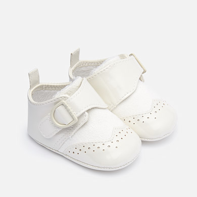 Formal shoes with buckle for newborn boy