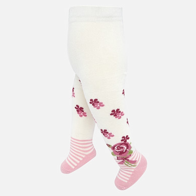 Patterned tights for baby girl