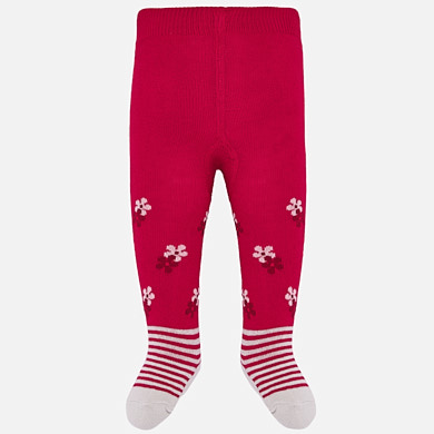 Patterned tights for baby girl
