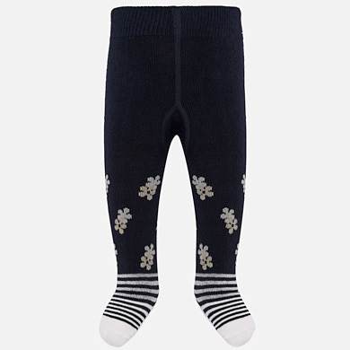Patterned tights for baby girl