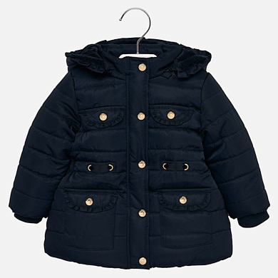 Ruffle coat for baby girl