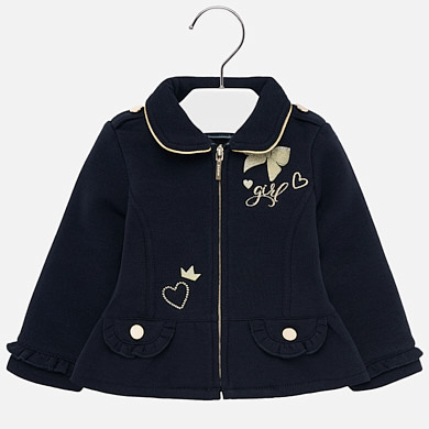 Ruffle jacket for baby girl