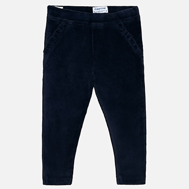 Corduroy leggings for baby girl
