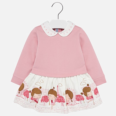 Combined dress for baby girl