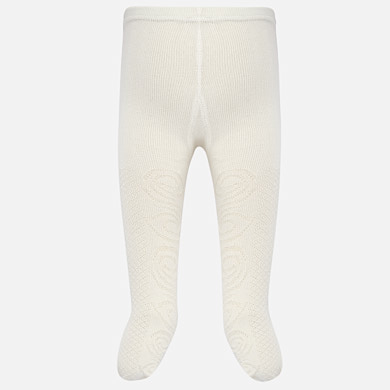 Metallic embossed tights for girl