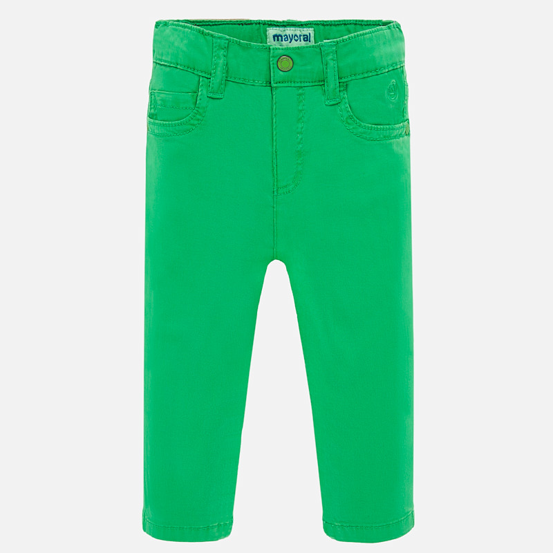 Basic Slim Fit Trousers For Baby Boy Mint Mayoral