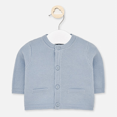Cardigan Newborn Baby Boy Sky Mayoral