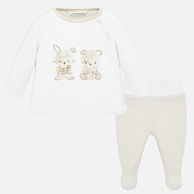 Set Pantaloni Cu Botosei Desene Bebe Baiat Nou Nascut Piedra