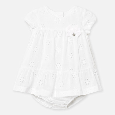 newborn baby white dress