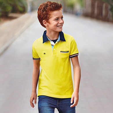 lemon polo shirt