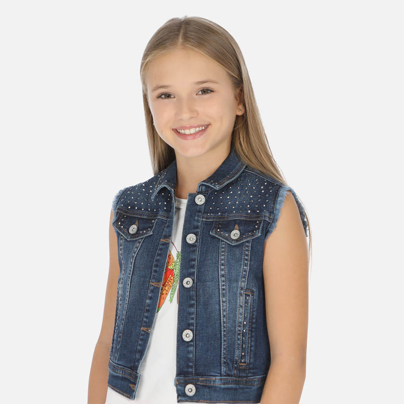 dark denim vest